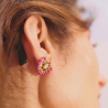 Anaïs - Boucles d'oreilles en rubis et grenat