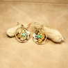 Boucles Lili en turquoise, faites main pour un éclat unique.