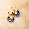Bijoux créateur made in France – boucles artisanales Suzie en cyanite.