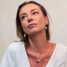 Suzette - Collier en cyanite et nacre