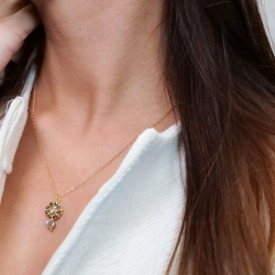 Bijoux artisanaux made in France – collier Lison en pyrite