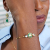 Bijoux artisanaux made in France – bracelet Lisette en onyx vert