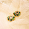 Broderie délicate en perles dorées – création Colette s’apprête
