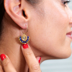 Marcia - Boucles d'oreilles en lapis lazuli