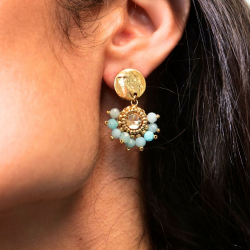 Ysée - Boucles d'oreilles en amazonite
