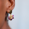 Ysée - Boucles d'oreilles en grenat et rubis