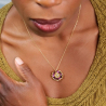 Collier brodé main – collection Oralia