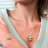 Collier brodé main – collection Oralia