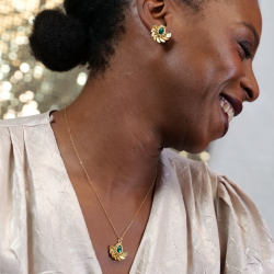 bijou boheme vert chic et artisanal.