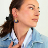 Bijou fait main France – boucles lapis lazuli