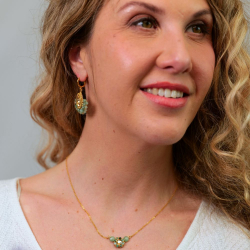 Création artisanale aventurine – boucles légères femme