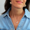 Ludivine - Collier en quartz rose et opale rose