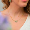 Collier vert fait main France