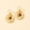 Lili - Boucles d'oreilles en grenat