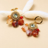 Suzanne - Boucles d'oreilles en cornaline