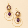 Pénélope- Boucles d'oreilles en améthyste