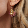 Boucles d'oreilles tourmaline rose | Charlotte
