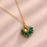 Collier Charlize en jade africain brodé à la main